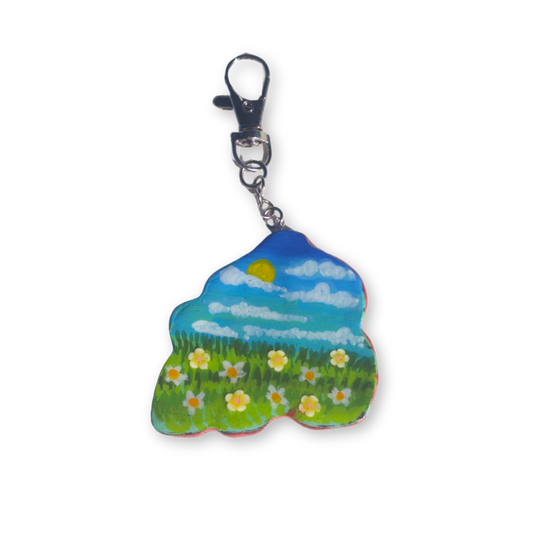 Red Bulbasaur Keychain Charm