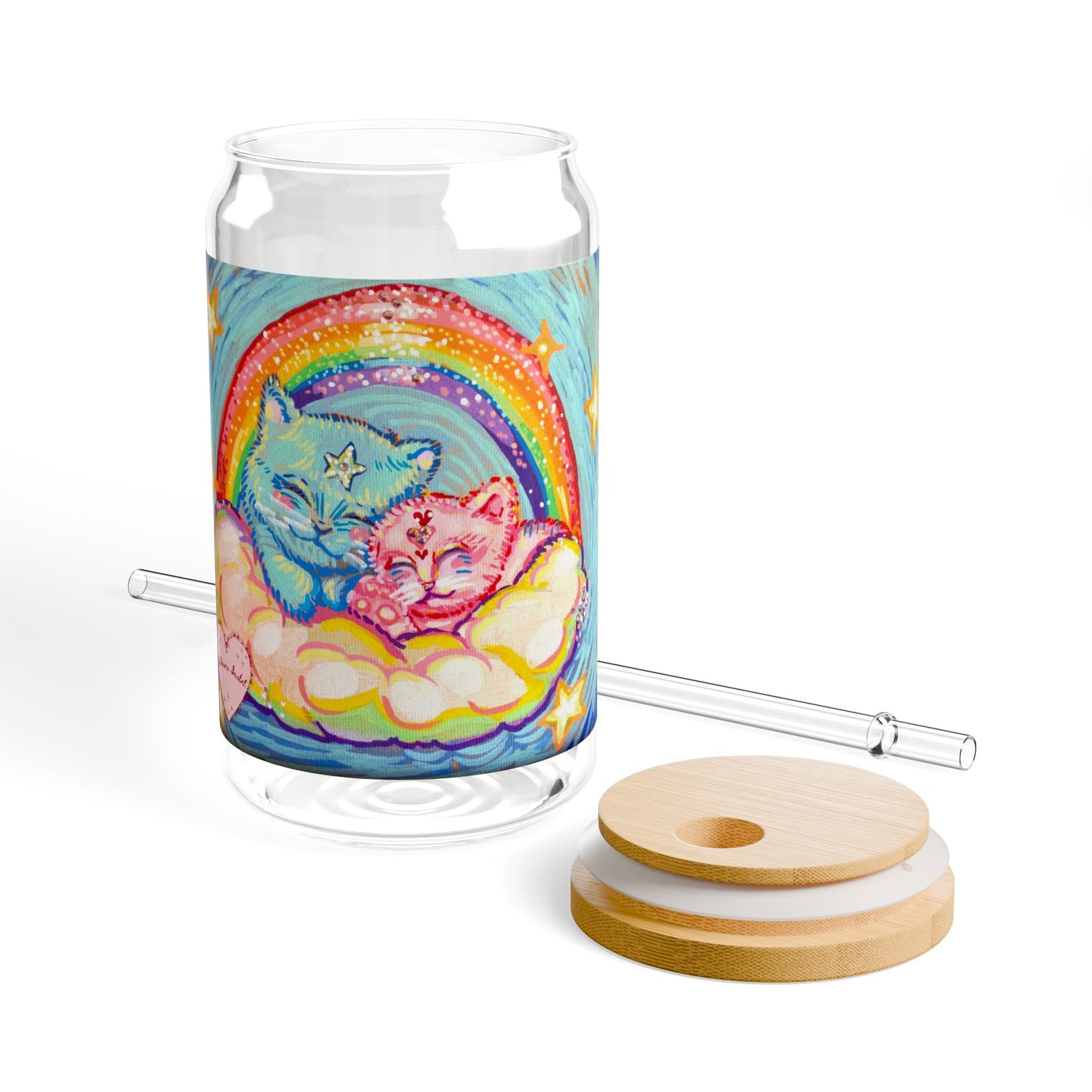 "Sleeping on a Cloud" Sipper Glass 16oz