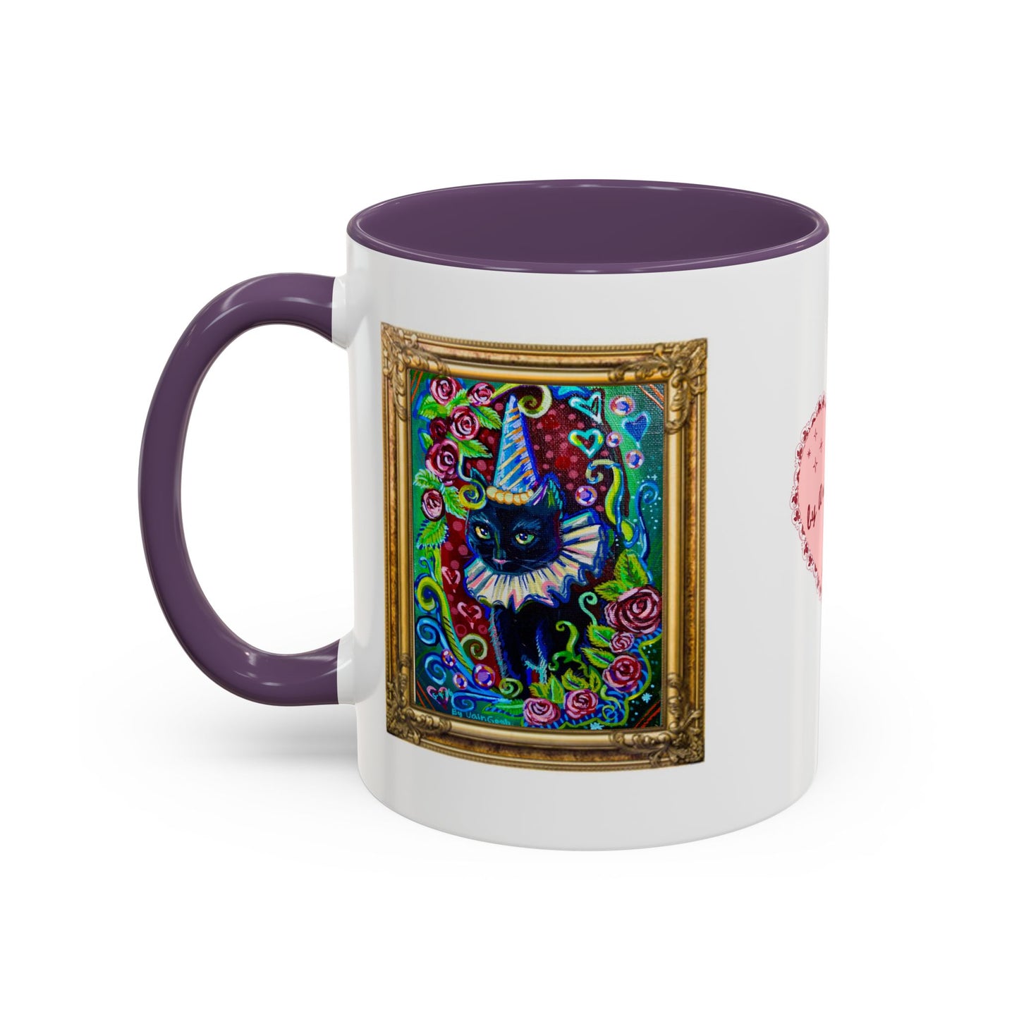 Cat with a Hat Red Accent Mug