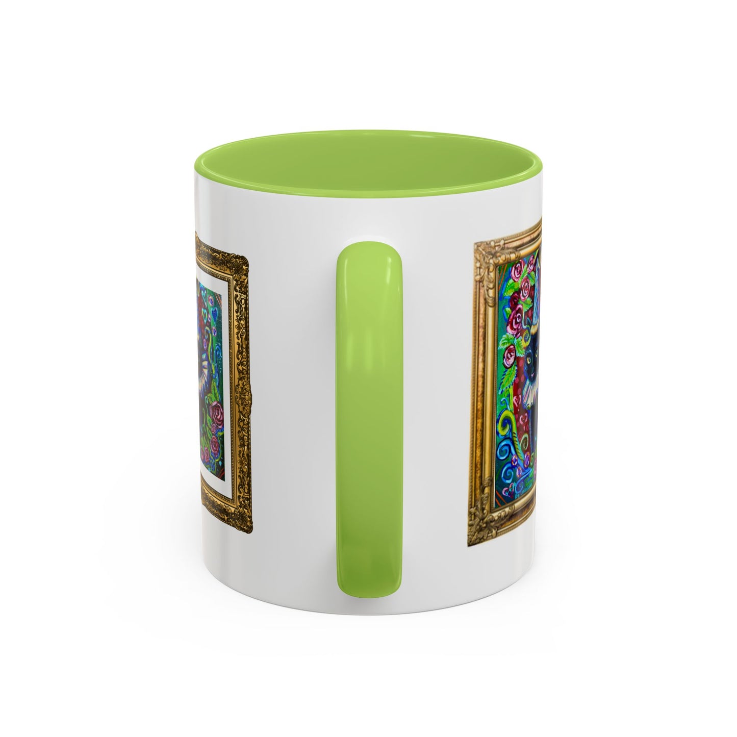 Cat with a Hat Red Accent Mug