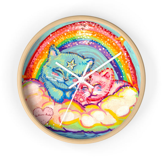 "Sleeping on a Cloud" Wall Clock