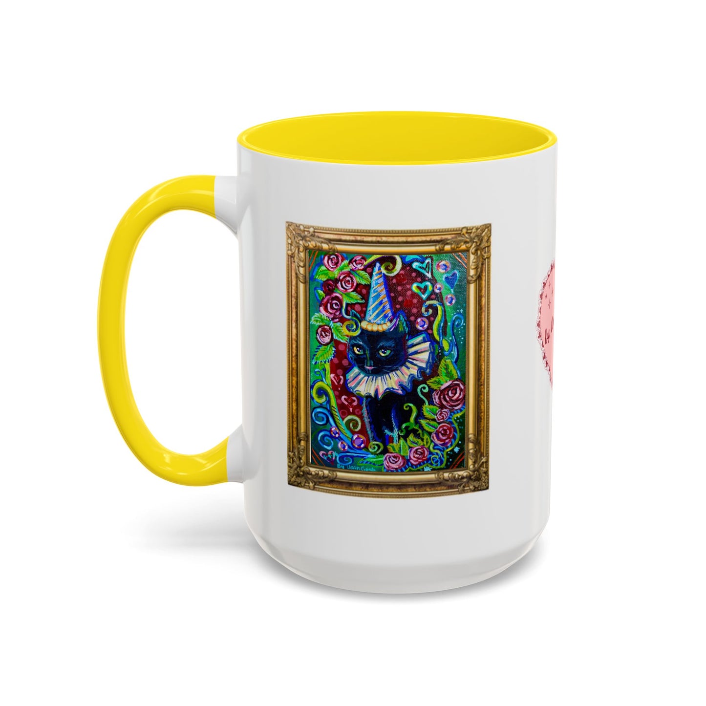 Cat with a Hat Red Accent Mug