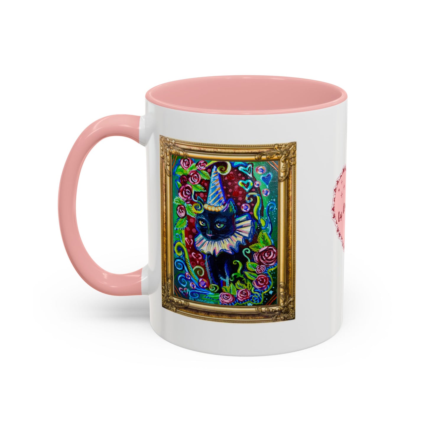 Cat with a Hat Red Accent Mug