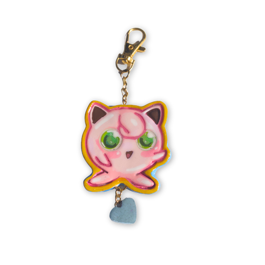 Shiny Jigglypuff Keychain Charm