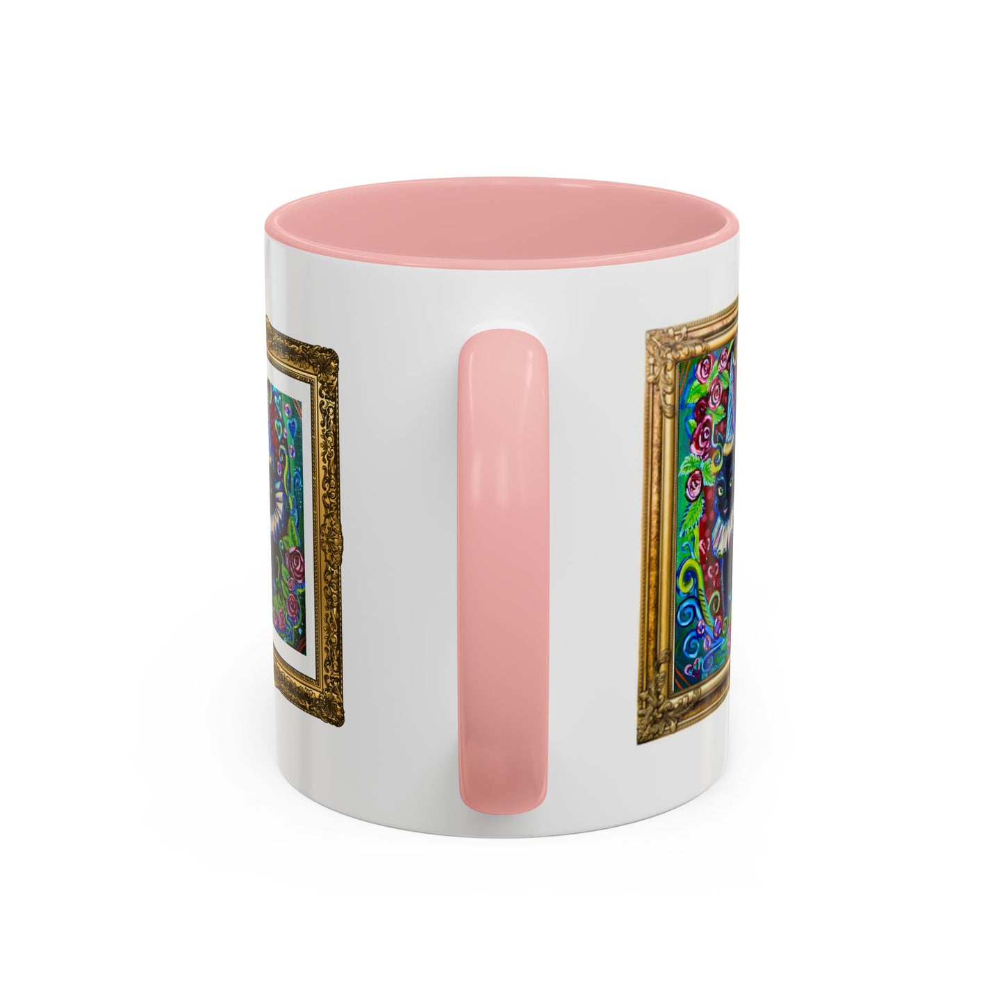 Cat with a Hat Red Accent Mug