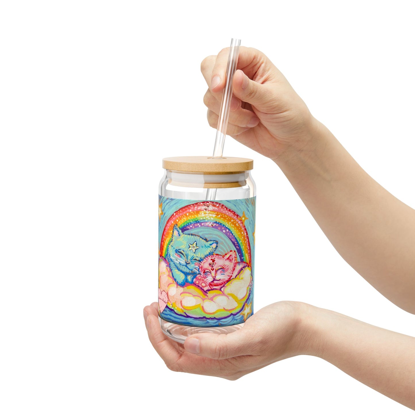 "Sleeping on a Cloud" Sipper Glass 16oz