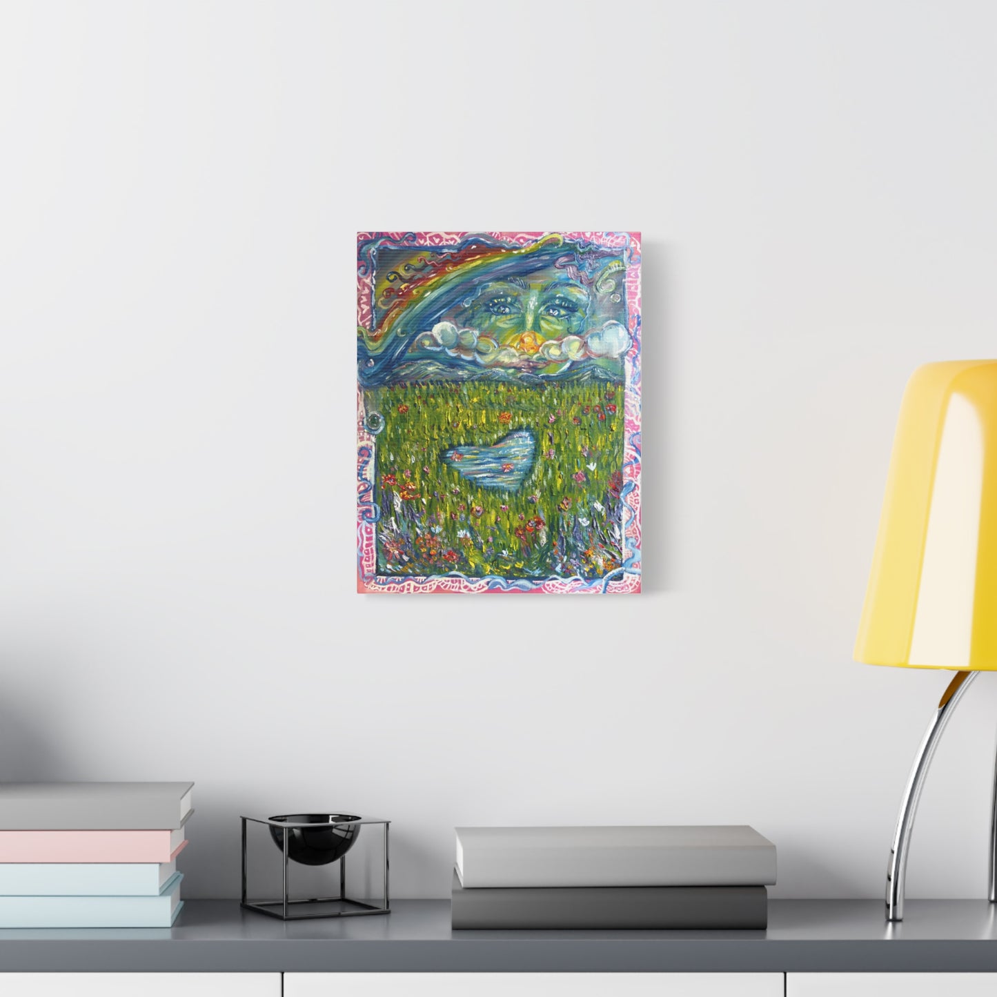 "admiring Her work" Matte Canvas, Stretched