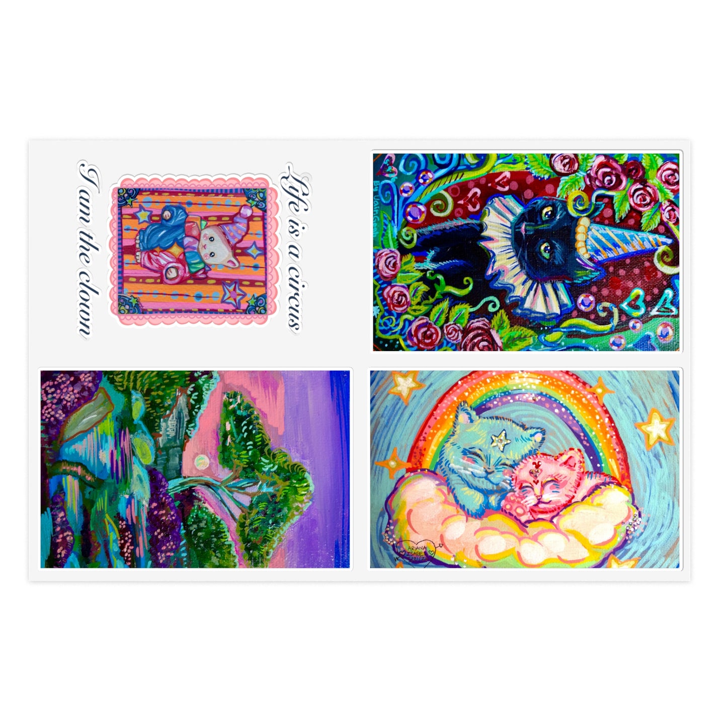 Whimsical Sticker Sheets by Ariana Isabel