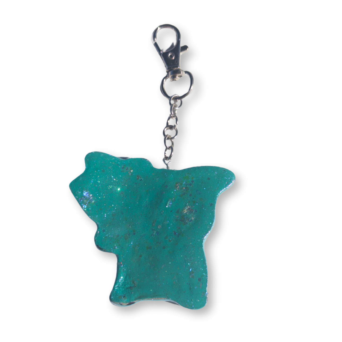 Teal Pikachu Keychain Charm