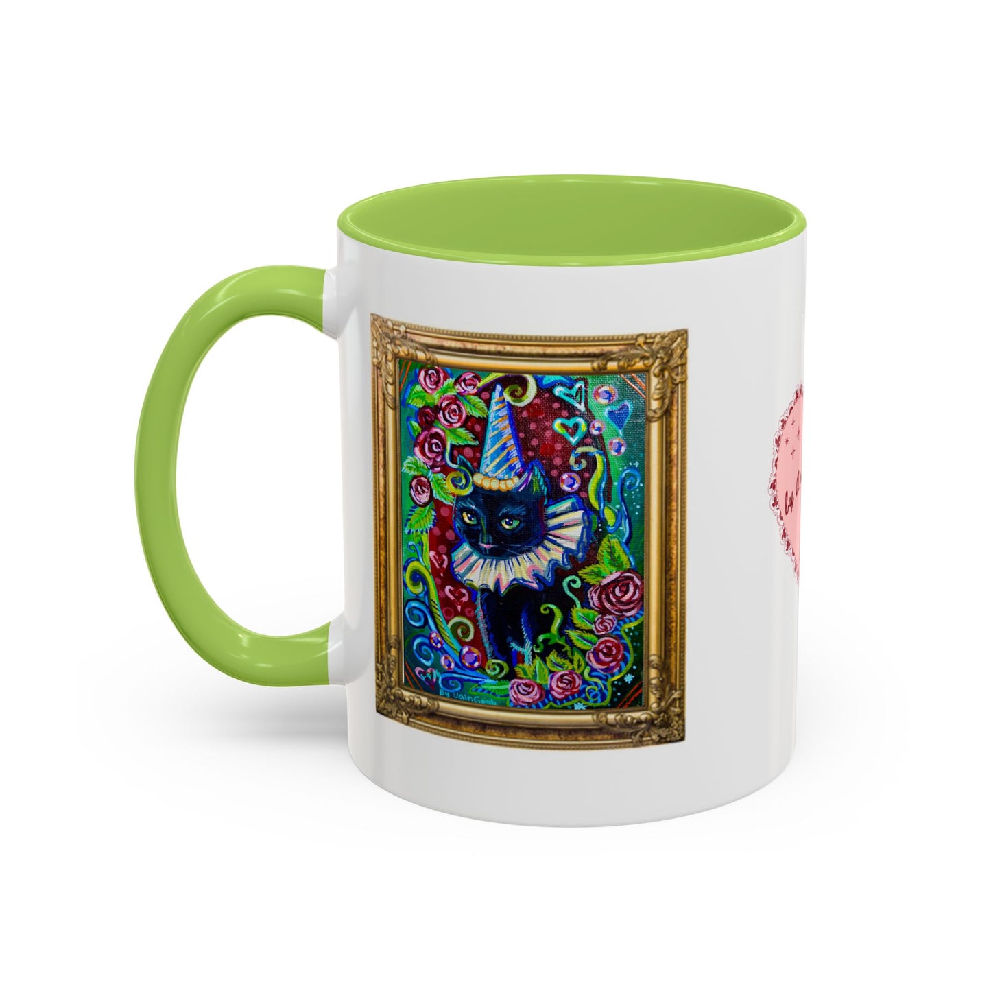 Cat with a Hat Red Accent Mug