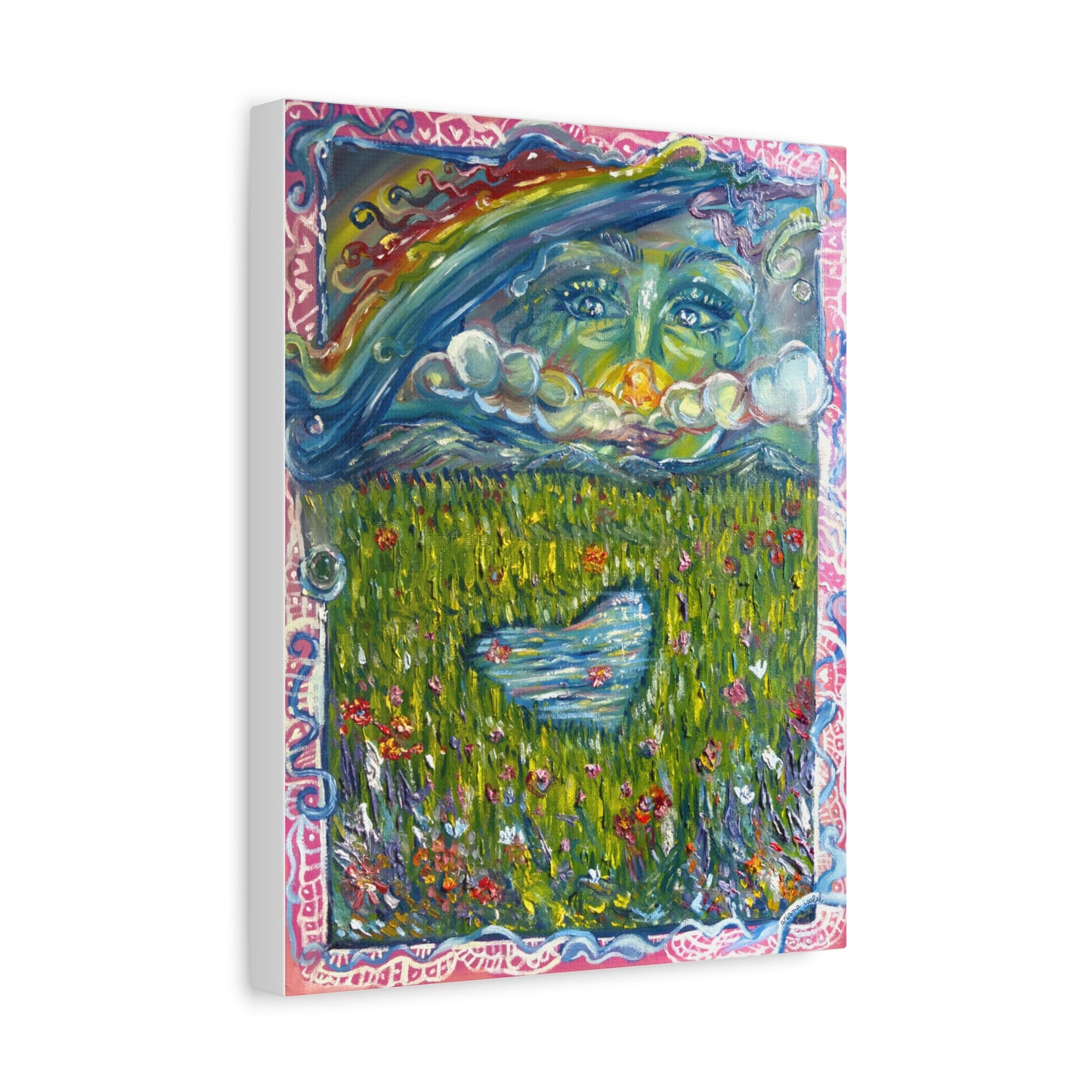 "admiring Her work" Matte Canvas, Stretched