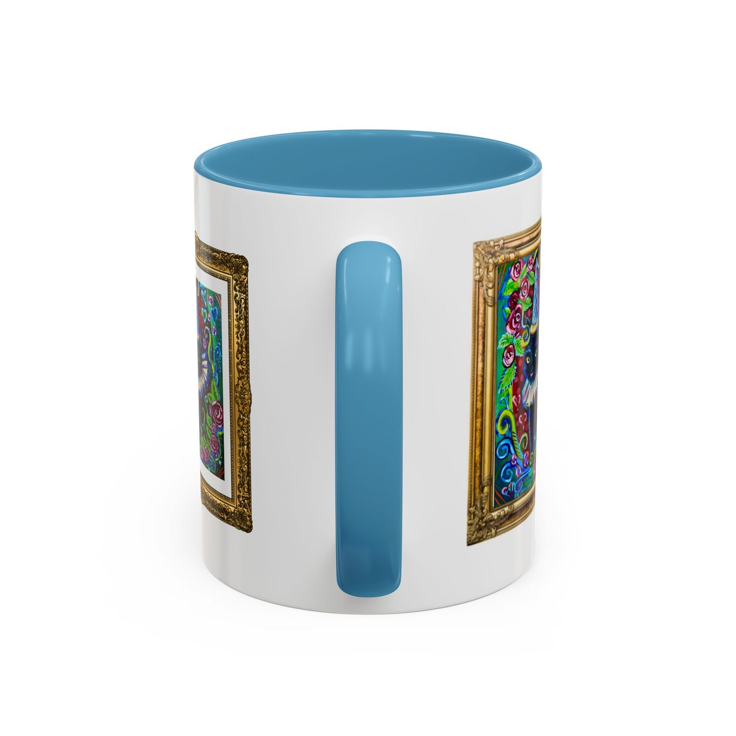 Cat with a Hat Red Accent Mug