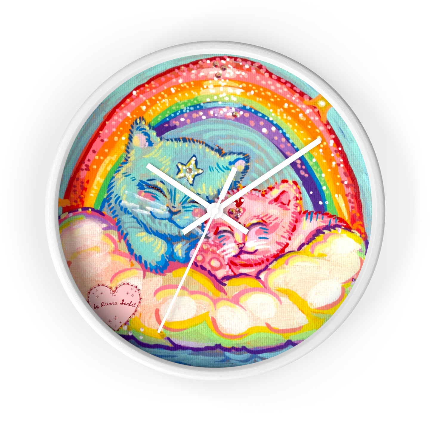 Reloj de pared "Durmiendo en una nube"