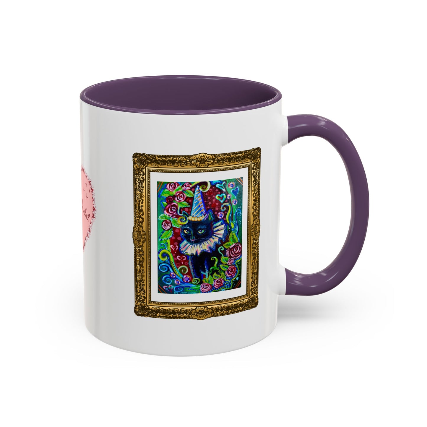 Cat with a Hat Red Accent Mug
