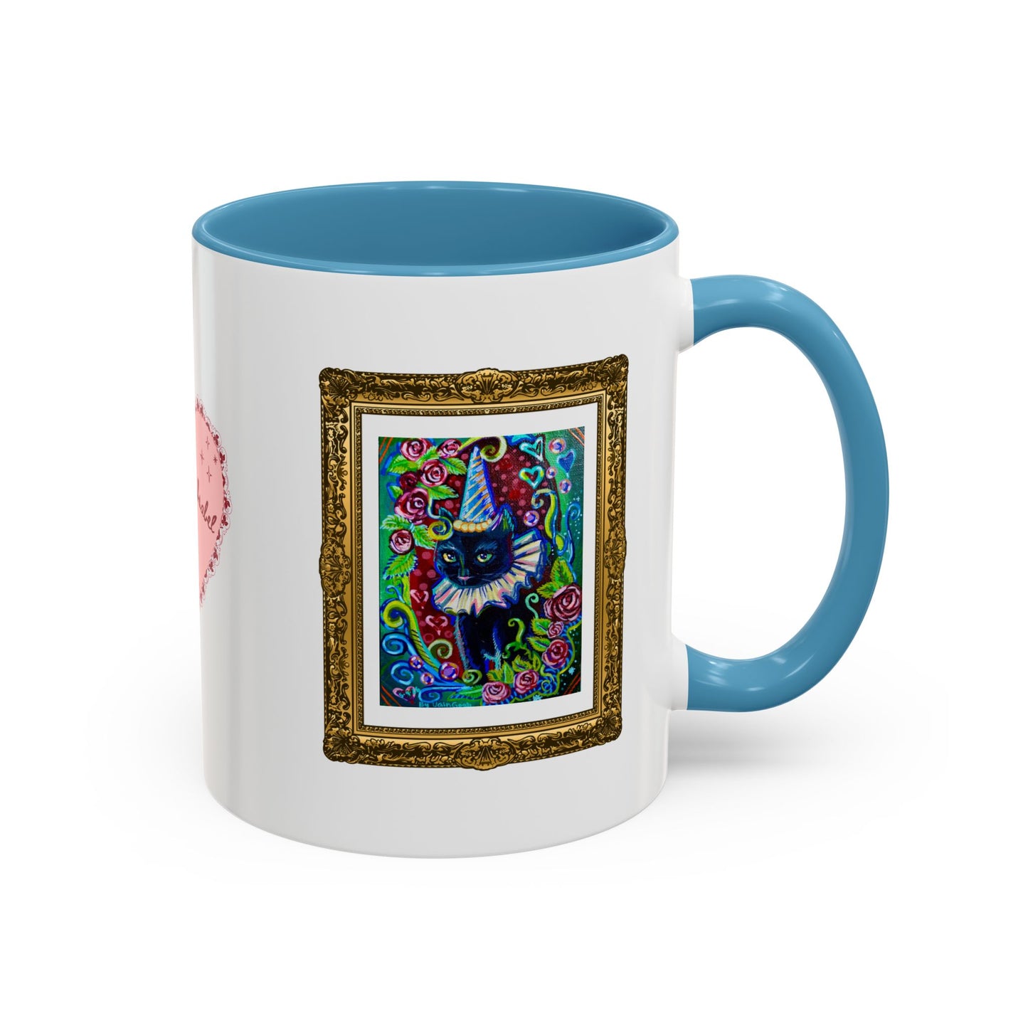 Cat with a Hat Red Accent Mug