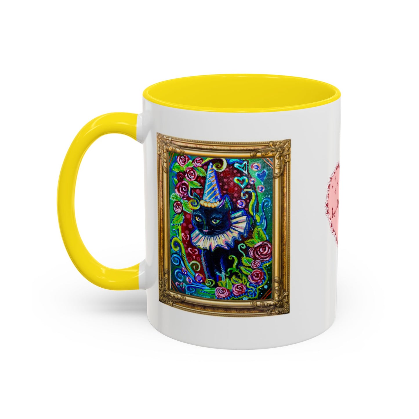 Cat with a Hat Red Accent Mug