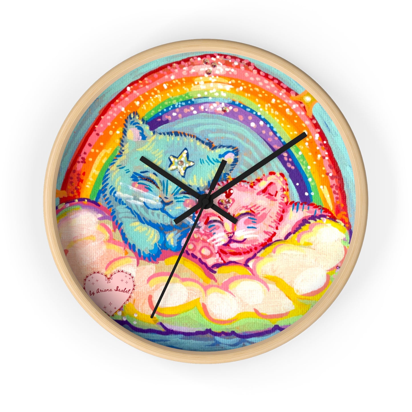 Reloj de pared "Durmiendo en una nube"