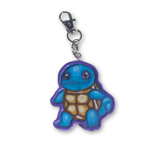 Purple Squirtle Keychain Charm