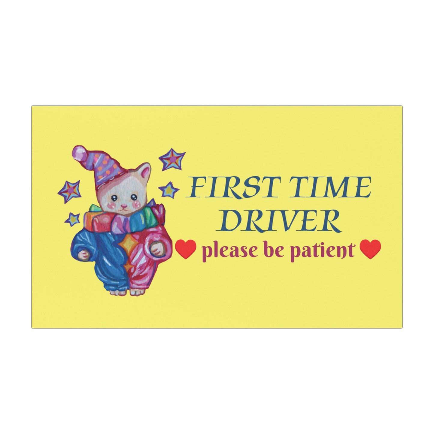 "First Time Driver" Car Magnet