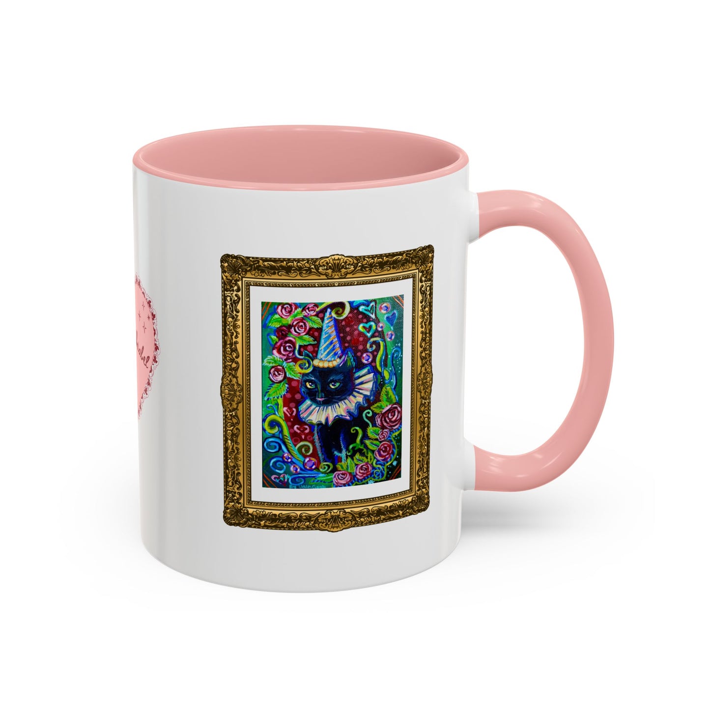 Cat with a Hat Red Accent Mug