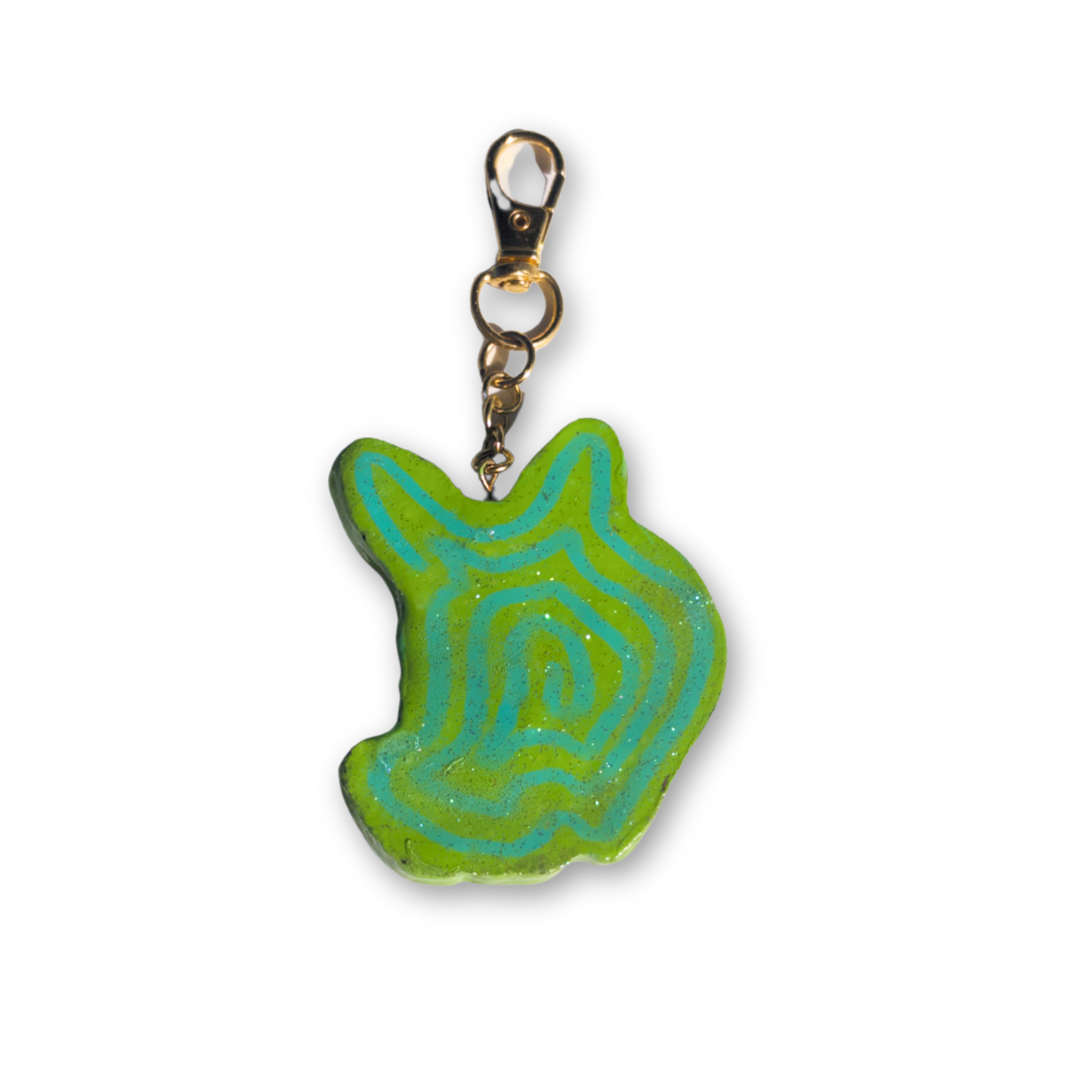 Green Eevee Keychain Charm