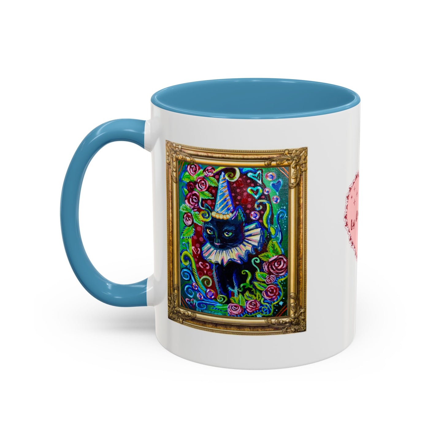 Cat with a Hat Red Accent Mug