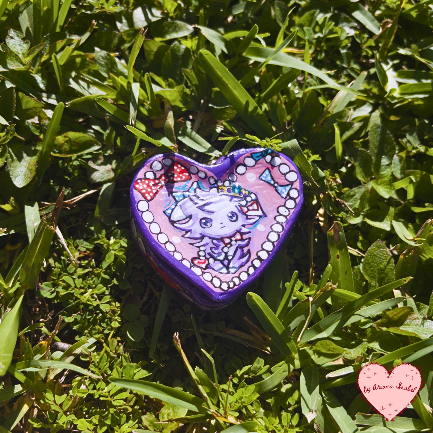 "Radiant Espurr" Heart Shaped Trinket Box